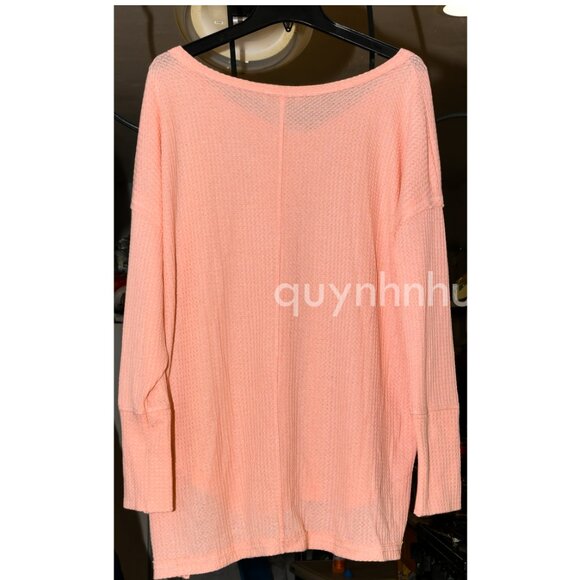 Vintage Women Thermal V neck Knit - Picture 6 of 6